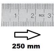 HORIZONTAL FLEXIBLE RULE CLASS II LEFT TO RIGHT 250 MM SECTION 13x0,5 MM<BR>REF : RGH96-G2250B0M0